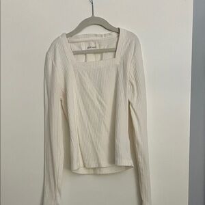 Old Navy Ivory Long Sleeve Tee